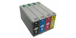 Complete set of 4 Epson T676XL High Capacity Compatible Inkjet Cartridges